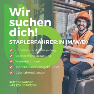 Mehr über den Artikel erfahren Staplerfahrer (m/w/d)